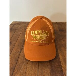 Tampa Bay Downs Hat Cap Strap Back Orange Racing Poker Golf Derby Florida